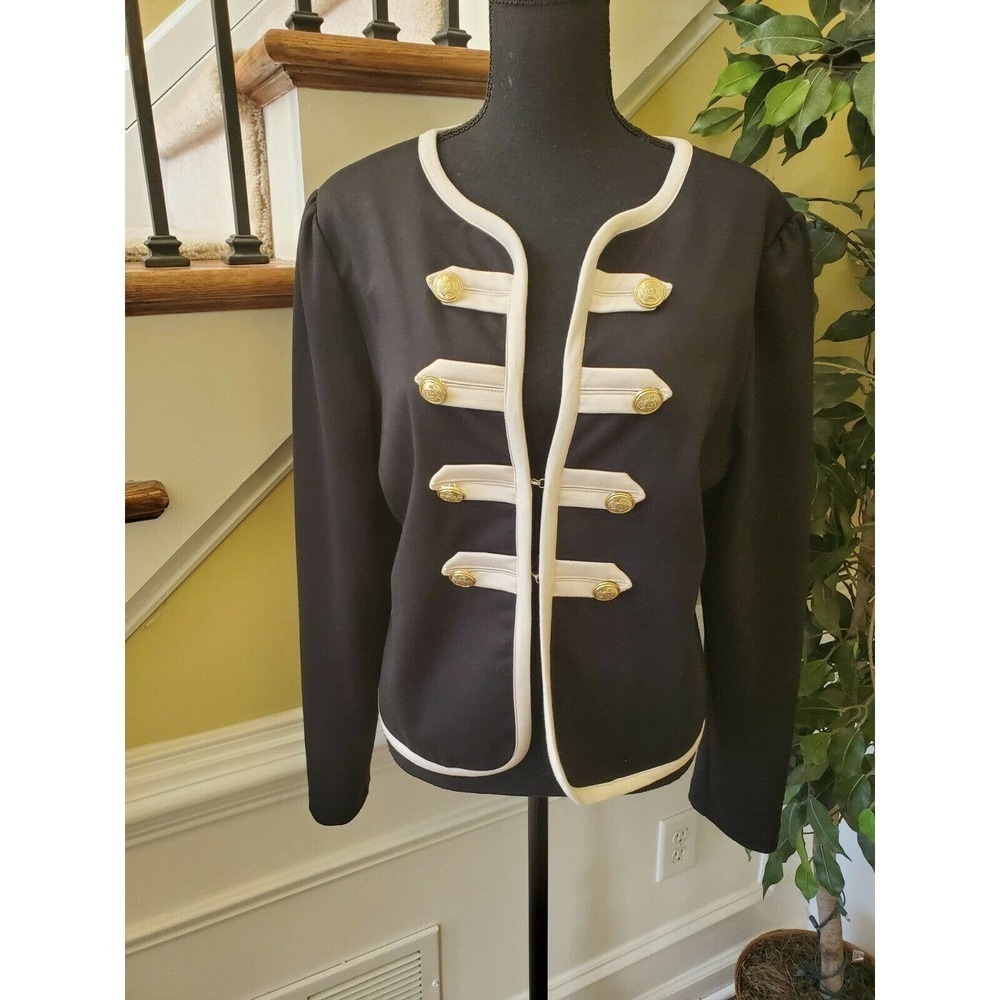 Sunny‎ Leigh Vintage Black Jacket Size Large